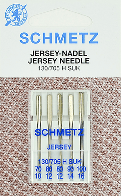 Иглы Schmetz джерси 130/705 H SUK (70x1, 80x2, 90x1, 100x1) 5 шт в Ачинске